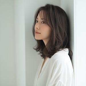 艶髪が美しい上品なミディアムロング