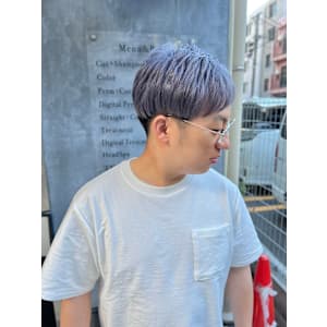 透明感ジェンダーレスなラベンダーアッシュマッシュ