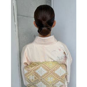 タイトシニヨン&訪問着お着付け