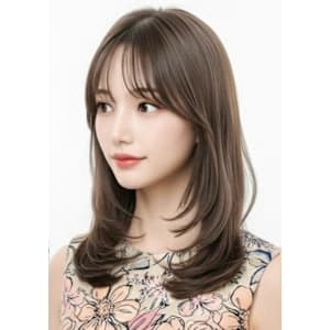 山村/縮毛矯正ハッシュカットレイヤー/韓国風ヘア/髪質改善