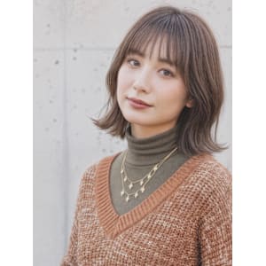 外ハネボブ×オリーブブラウン