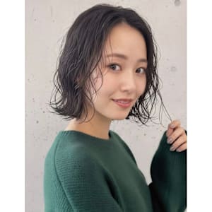 外ハネ×ゆるぼぶ×ダークトーン