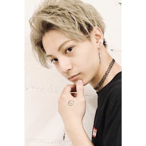 センターパートマッシュ/メンズ