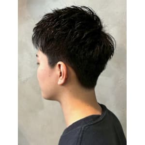 黒髪ショート アップバング ビジネスヘア 爽やか 20代 - 全室完全個室 THIS IS BARBER 4th【ディスイズバーバーフォース】掲載中