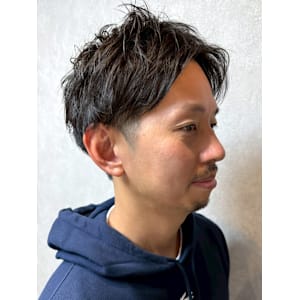 ナチュラルパーマ ツーブロック ショート 爽やか 30代 - 全室完全個室 THIS IS BARBER 4th【ディスイズバーバーフォース】掲載中