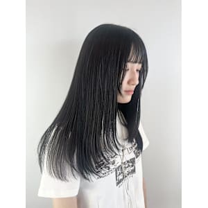 低めフェイスレイヤー/縮毛矯正/20代30代