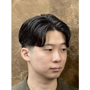 毛流れセンターパート