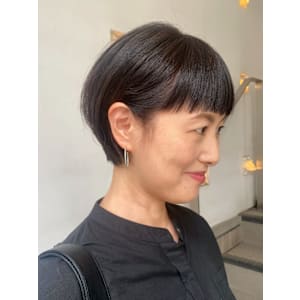 大人ショート ぱっつん前髪 - HAIR&MAKE STUDIO MIMURO【ヘアメイク スタジオ ミムロ】掲載中