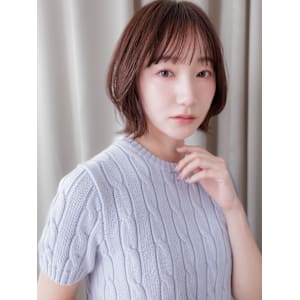 ココアブラウン小顔補正カット大人美人小顔丸みボブ30代40代 - COVER HAIR bliss【カバーヘア ブリス】戸田公園/戸田公園西口店【カバーヘアブリス トダコウエン トダコウエンニシグチテン】掲載中