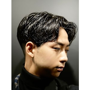 毛流れパーマスタイル