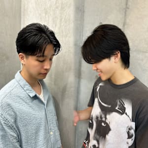 流行りの韓国風センターパート