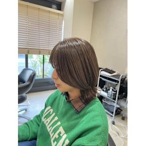 ココアブラウンでつくる柔らかい質感カラー