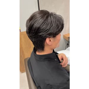 銀座/有楽町/メンズ/毛流れパーマ/白髪ぼかしハイライ