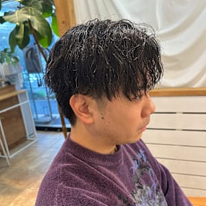 癖毛に縦落ちパーマ/縦落ちツイスパ