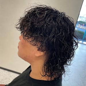 【メンズ大人ヘア】ツイストスパイラル×ウルフ