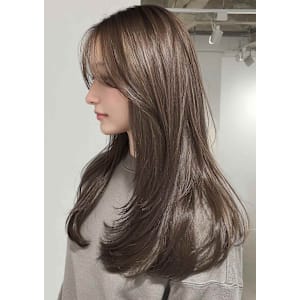 くすみブルー/ニュアンスカラー/暗めカラー/グレージュ