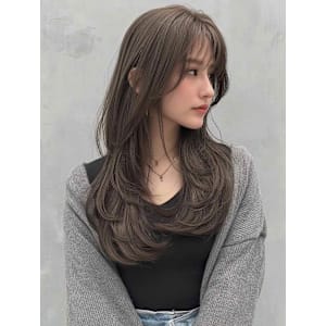 ダブルカラー/グラデーション/黒髪/ブラウン/ベージュ