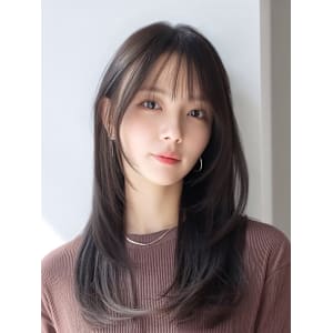 ワンカールレイヤー/韓国/簡単スタイリング/髪質改善/縮毛矯