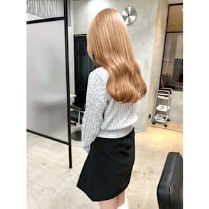 ミルクティーベージュ/韓国/髪質改善/ダブルカラー/ブリーチ