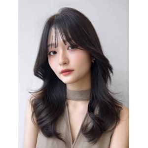 韓国/くびれヘア/髪質改善/透明感カラー/顔まわりレイヤー