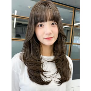 20代30代◎韓国風ふんわりレイヤーグレージュカラー