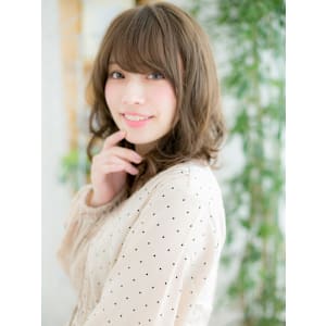 【LYZY】カーキベージュ☆大人ウェーブ巻きg