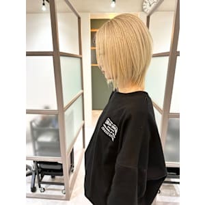 アゴラインくびれボブ/髪質改善