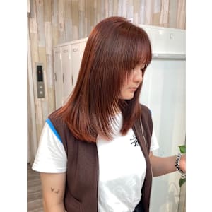 髪質改善トリートメントワインレッドレイヤーロング - newi 調布【ネウィ チョウフ】掲載中