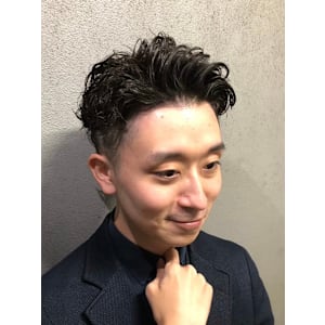 かきあげ風パーマ - ヒロ銀座バーバーショップ難波店【ヒロギンザバーバーショップナンバテン】掲載中