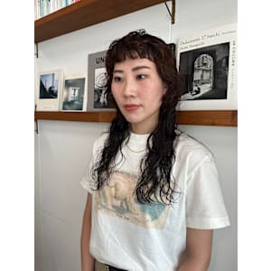 HaKU maison髪質改善ハイライトショートボブパーマ