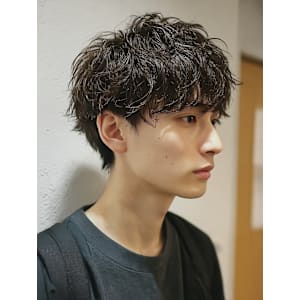 マッシュ／パーマ／ナチュラル