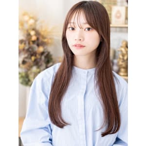 シースルーバング顔回りレイヤーストレート　チャコールグレー - COVER HAIR bliss【カバーヘア ブリス】上尾/上尾西口店【カバーヘアブリス アゲオ アゲオニシグチテン】掲載中