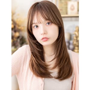 こなれシャギーカットツヤ感レイヤーロング　ヘーゼルブラウン - COVER HAIR bliss【カバーヘア ブリス】上尾/上尾西口店【カバーヘアブリス アゲオ アゲオニシグチテン】掲載中