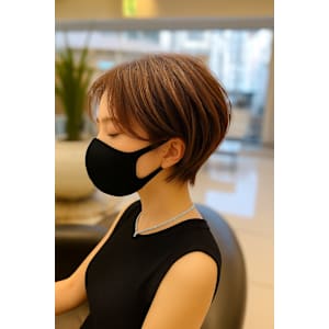 【小田急相模原】丸みショートボブの白髪ぼかし