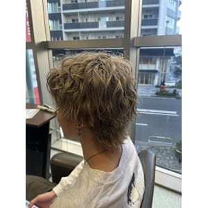 メンズ　ミニウルフカット