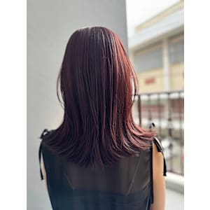 綺麗な艶髪透明感カラー　