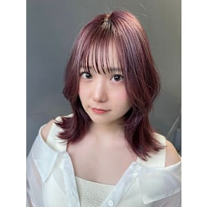 透明感カラー　髪質改善