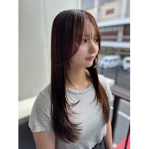 綺麗な艶髪スタイル美髪ロングレイヤー透明感カラー