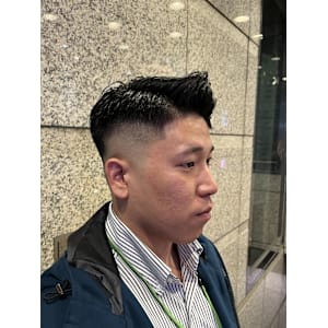 銀座　理容室　スキンフェード　サイドパート - ヘアーモードキクチ 銀座店【ヘアーモードキクチ】掲載中