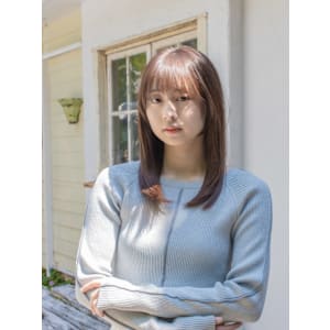 ツヤ感セミロング