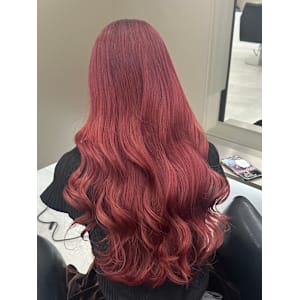 韓国風チェリーレッドカラー