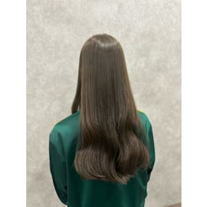 オリーブベージュ×ロング