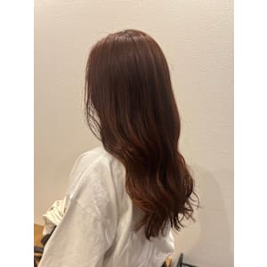 ロング オレンジブラウン