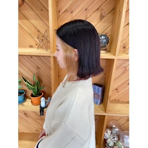 インナーカラー　ベージュ