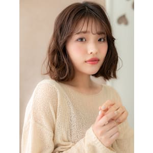 大人かわいい切りっぱなし小顔ゆるふわミディアム20代30代 - mod's hair【モッズヘア】越谷/越谷西口店【モッズヘア コシガヤ コシガヤニシグチテン】掲載中