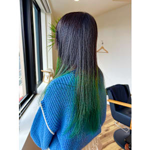 ブリーチonカラー（グリーン） - with a smile【ウィズ ア スマイル】掲載中