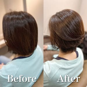 白髪ぼかし(ショート)白髪キレイにマイナス10歳