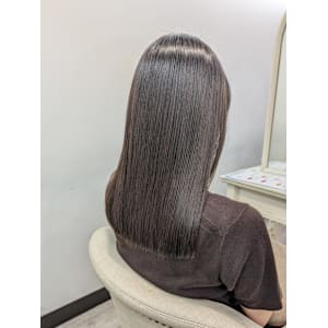 メテオカラー/暗髪/潤艶ストレート