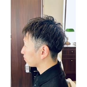 【30代 男性】ロンドンツーブロック（大宮/バーバー）