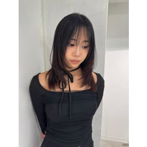 レイヤーカットミディアムレイヤーフェイスレイヤー